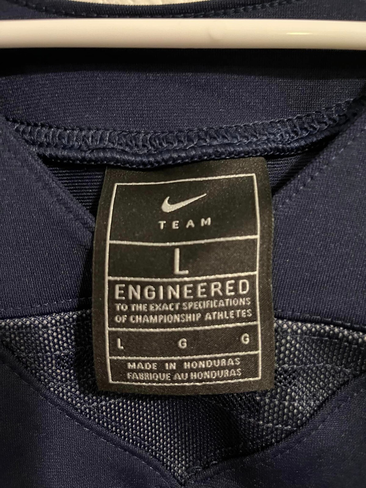Nike Team Engineered Size LG Blue with yellow 20 front and back. New without tag gallery