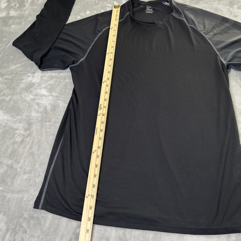Nike Pro Team NikeFIT Therma Roun Neck Long Sleeve Base Layer Mens Black L gallery