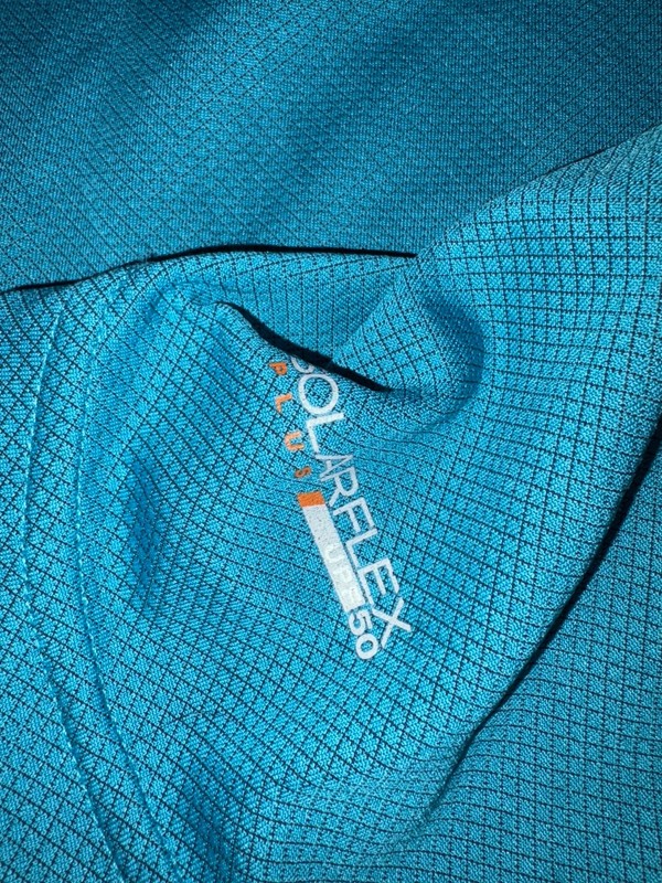 Simms SolarFlex Plus Pullover Mens XL Blue UPF 50 Fishing Shirt flaws* gallery