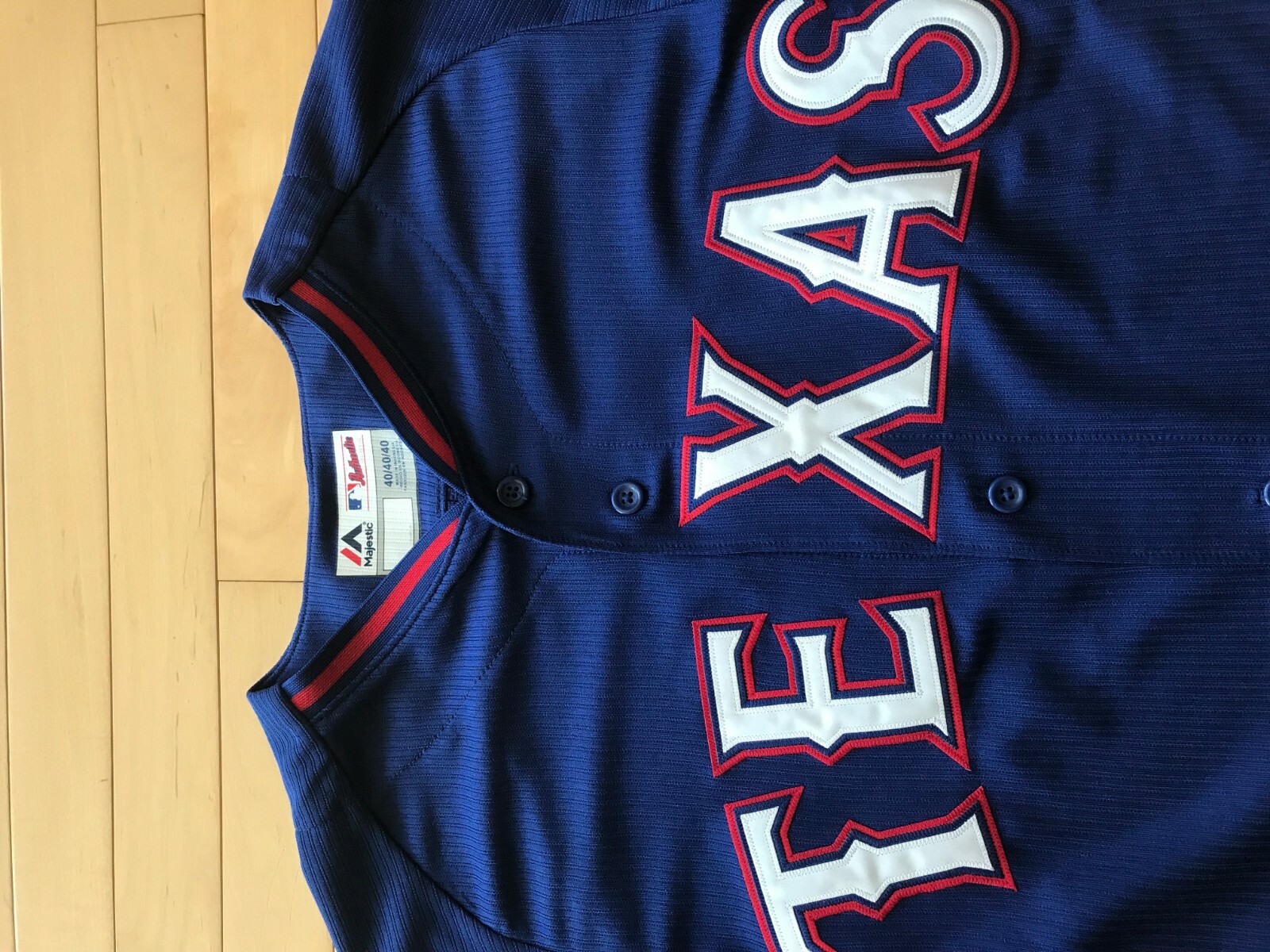 Majestic Texas Rangers Authentic Batting Practice Cool Base Jersey Sz 40 M Mens gallery