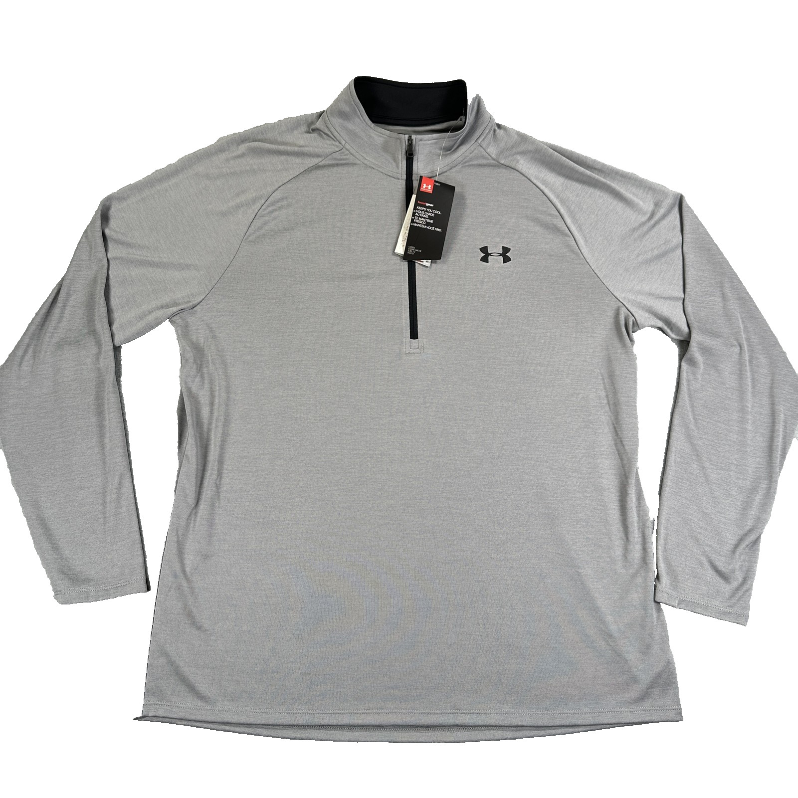 Under Armour Men's Tech 1/4 Zip Long Sleeve Pullover XL Gray NWT Light Weight gallery