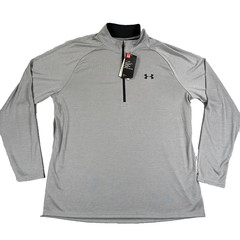 Under Armour Men’s Tech 1/4 Zip Long Sleeve Pullover XL Gray NWT Light Weight