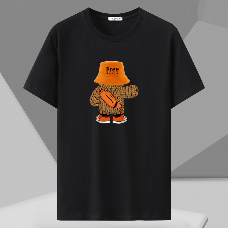 Spring Men's Short Sleeve T-shirt Crewneck Loose Half Sleeve Top T-shirt Summer gallery