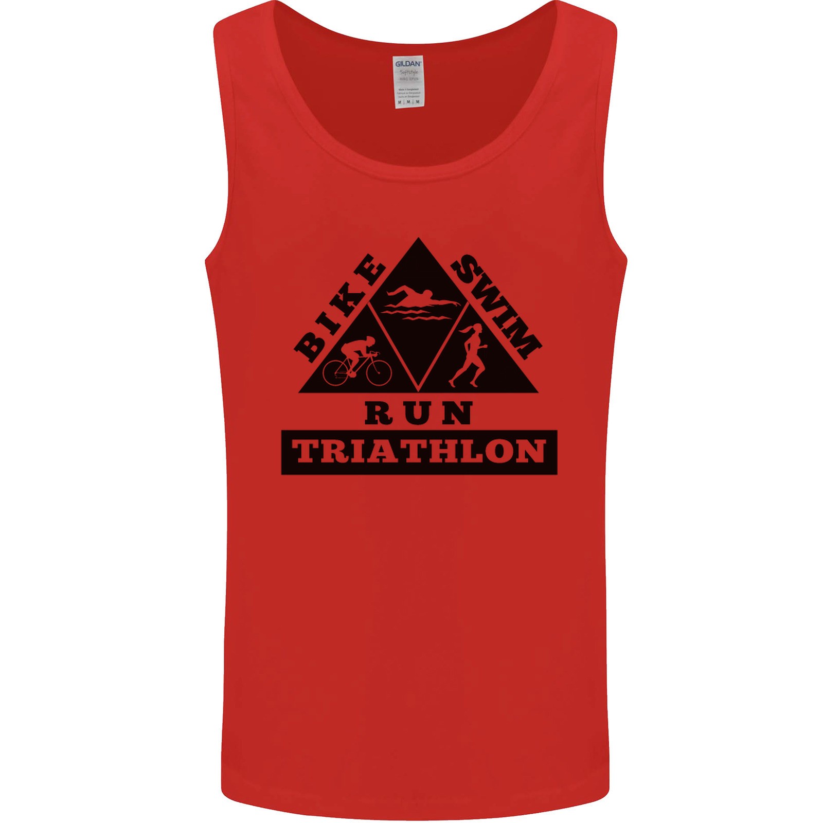 Triathlon Triangle Running Swimming Cycling Mens Vest Tank Top gallery
