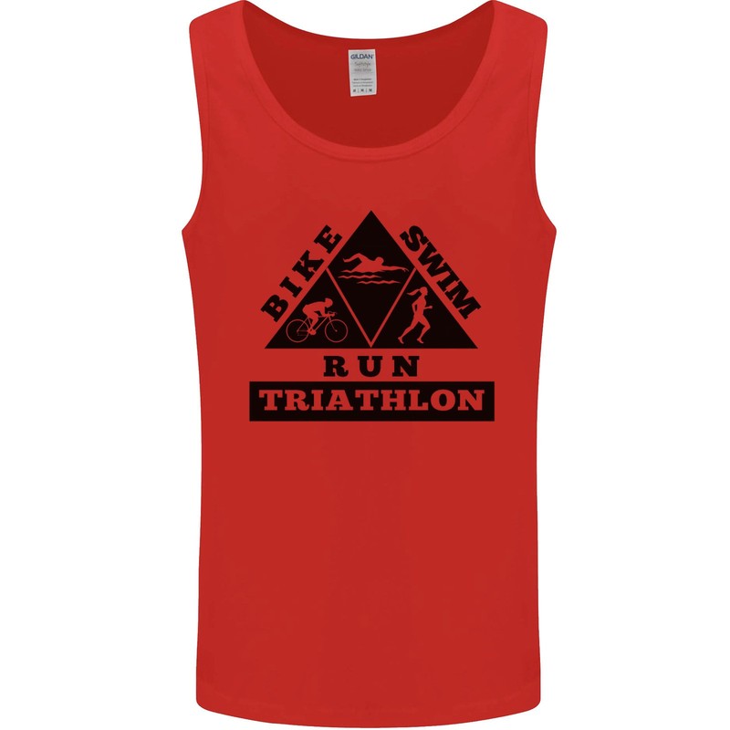 Triathlon Triangle Running Swimming Cycling Mens Vest Tank Top gallery