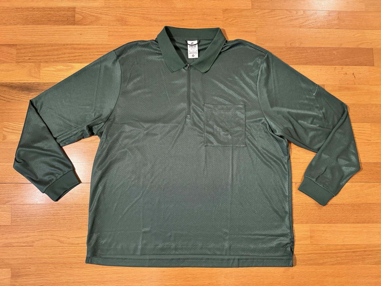 New XL Nike Tech Pack Dri-FIT Half Zip Long Sleeve Top Polo Green FB7381-323 Men gallery