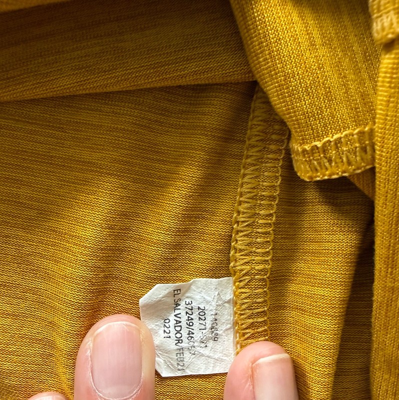 REI Men's Active Pursuits Tech Tee Mustard Gold Size M Hiking Trail Run gallery