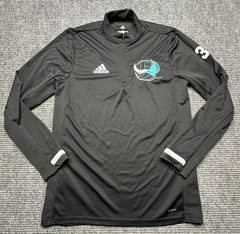 Adidas Climacool Pullover Mens Small Black 1/4 Zip Long Sleeve Jersey Training