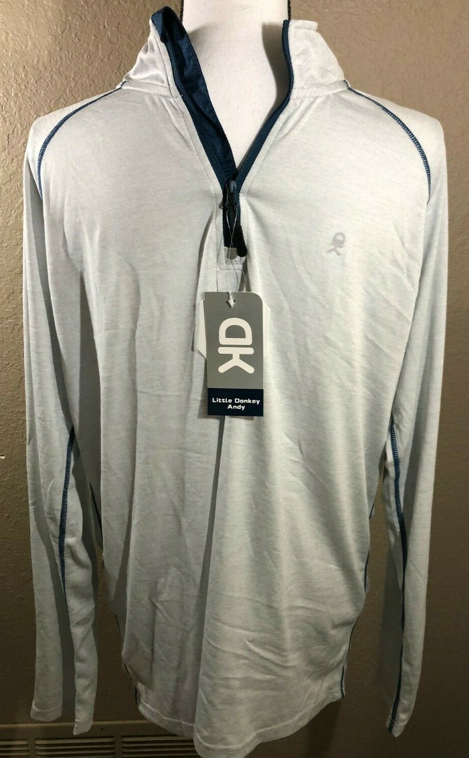 Little Donkey Andy - Gray & Blue Lined Shirt - UV Protection/Breathable/Waterpro gallery
