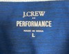 J.Crew Performance Men’s Large Blue 1/4 Zip Pullover Stretch Athletic Golf Top gallery