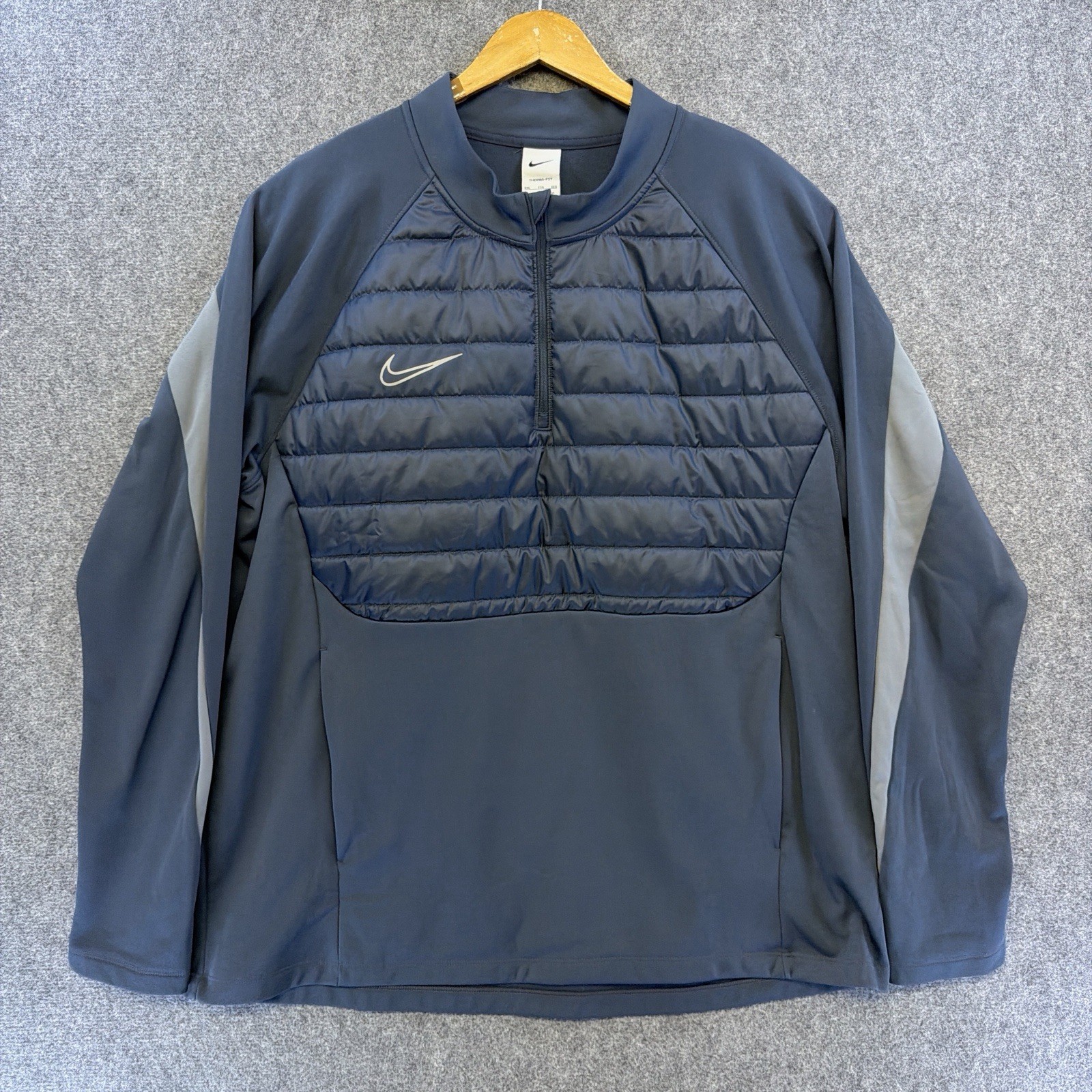 Nike Therma-FIT Winterized 1/4 Zip Pullover Jacket Mens XXL Blue FB6816-437 gallery