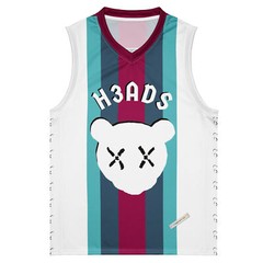 H3ADS W1LL R0LL Brand – ROCK-A-BOBBY – Premium basketball jersey