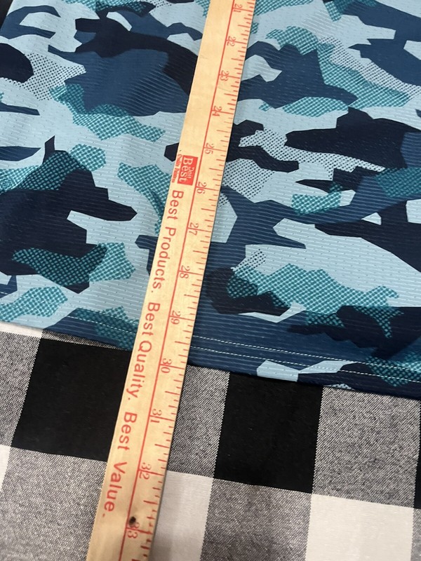 Men's Gymshark Bodybuilding Crossfit Weightlifting Shirt 2XL Camo Ck Measurement gallery