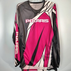 Polaris ORV Jersey Pink Black White Graphic Long Sleeve Racing Shirt XL P212-000