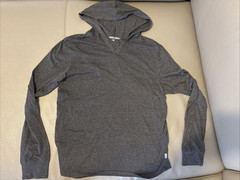 Threads 4 Thought Lightweight Grey Hooded Long sleeve Shirt Men’s Medium