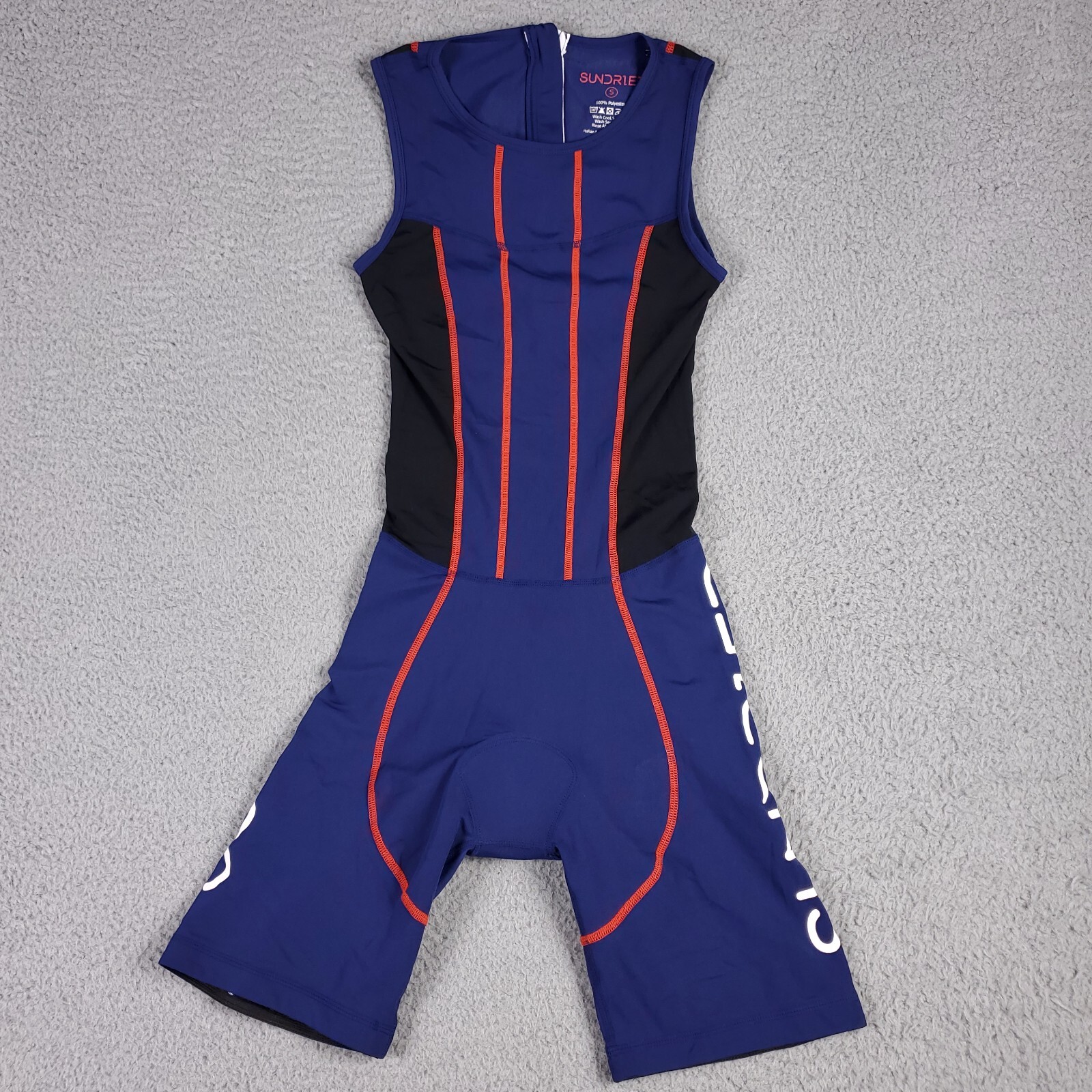 Sundried Cycle Cycling Suit One Piece Jumpsuit Padded Mens Small Purple Black gallery