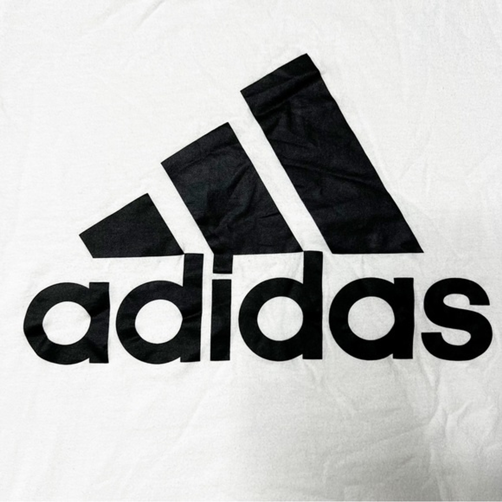 Adidas Amplifier Crewneck Logo T-Shirt in White/ Black Men’s S gallery