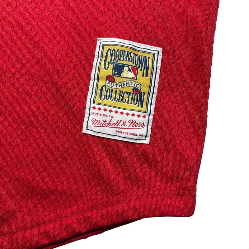 Mitchell & Ness Johnny Bench 1983 Cincinnati Reds Jersey 3XLB Cooperstown BP gallery