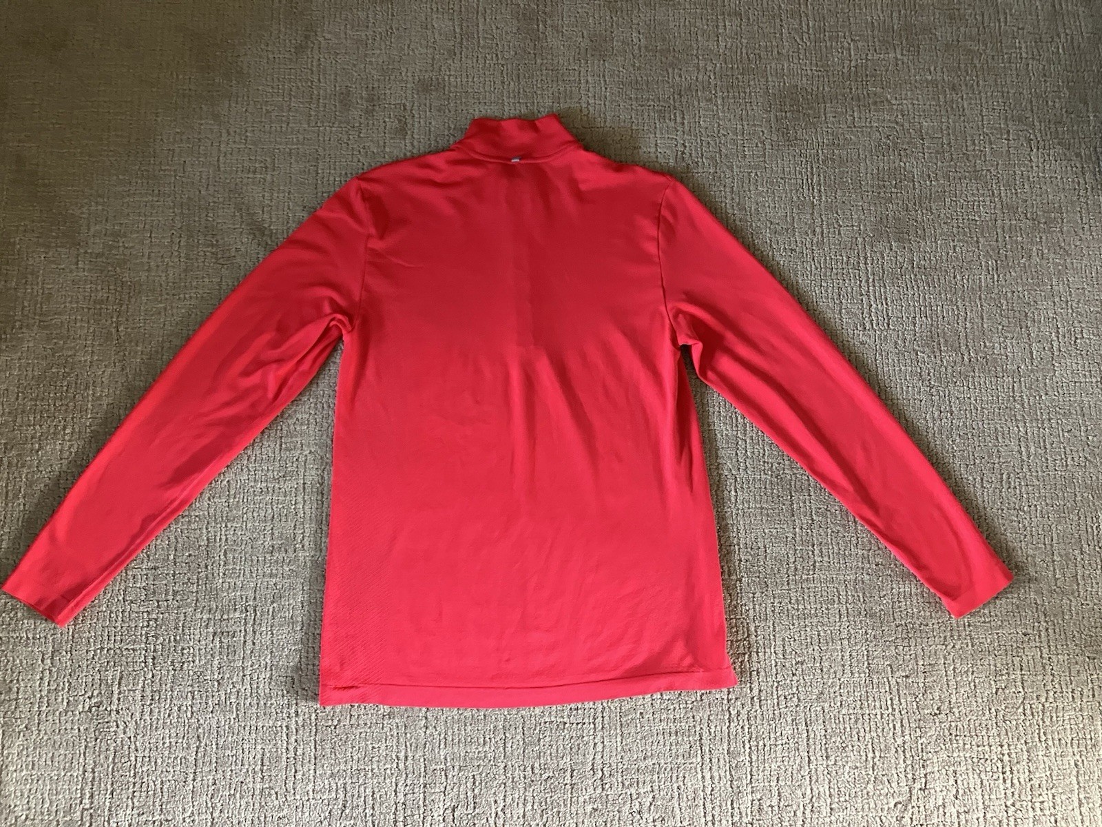 NIKE MENS MEN'S DRI FIT 1/4 ZIP PULLOVER SHIRT RED GOLF MEDIUM M NICE! gallery
