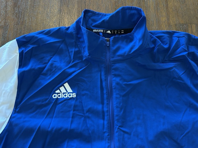NWT Adidas Prime Blue Aeroready Sideline 1/4 Zip Short Sleeve Pullover Men Sz M gallery