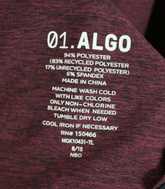 01.Algo Performance Polo M Tall Button Neck Long Sleeve UV SPF 40 Quick Dry gallery