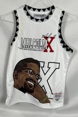 Headgear Classics Basketball Jersey ” Malcom X ” Size Youth Medium