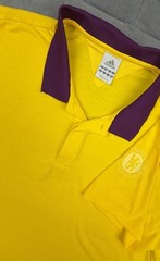 Adidas Chelsea FC Soccer Polo Shirt Yellow Purple Size Large