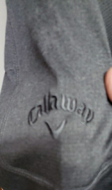 CALLAWAY Men's Long Sleeve Thermal Fleece Quarter Zip Gray NWT gallery