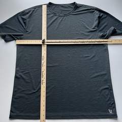 Vuori Shirt Men’s XL Dark Gray Grandview Tech Tee Mesh Vented Stretch V197