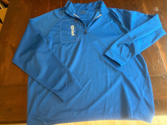 Ping 1/4 Zip Pullover Men’s Large Blue Long Sleeve Pocket Golf Athletic