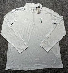 Under Armour Pullover Mens 2XL Gray CoolSwitch 1/4 Zip Football Shirt Top