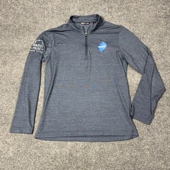 TravisMathew Pullover Mens Large Blue 1/4 Zip Long Sleeve Project Pulse SMW 2022
