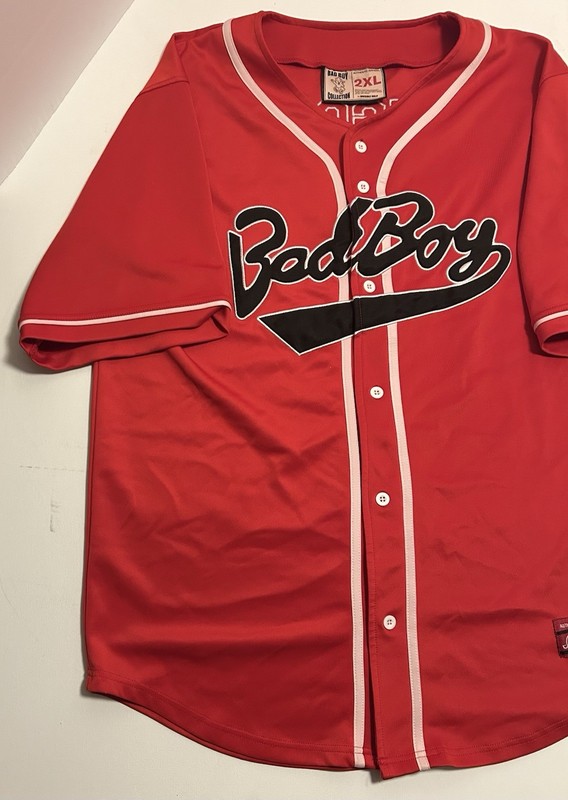 Bad Boy Notorious BIGGIE Invisible Bully Red Baseball Jersey | Men’s 2XL gallery