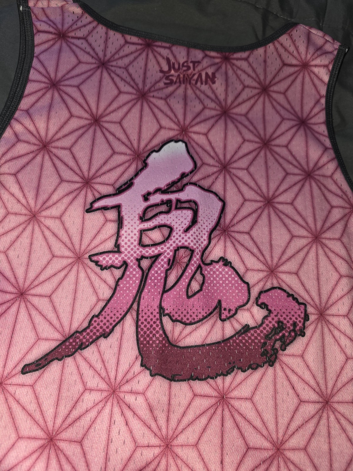 Just Saiyan Demon Slayer Nezuko Basketball Jersey mens anime rare gallery