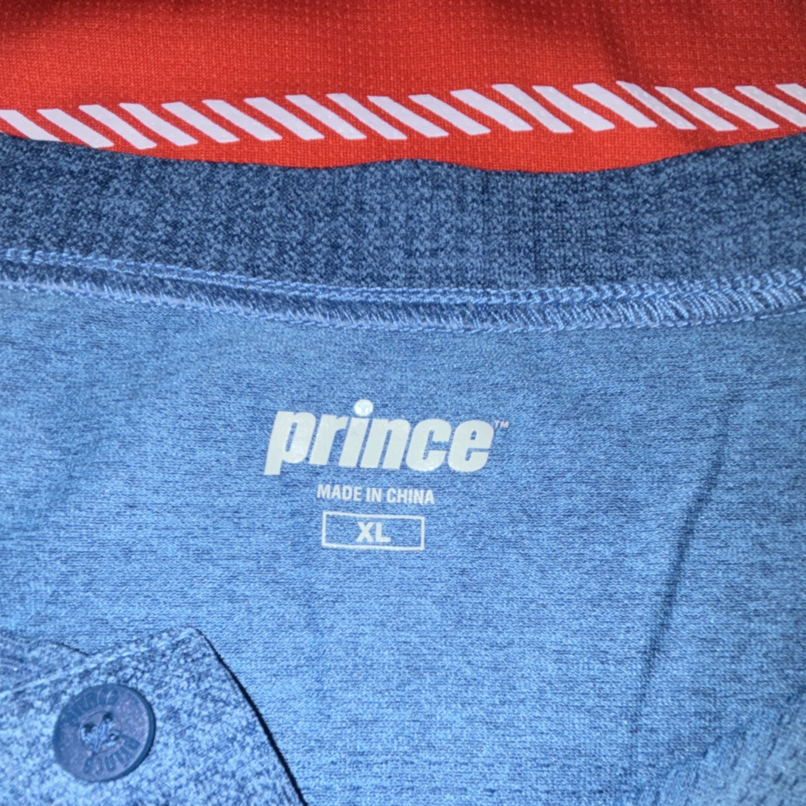 Prince Men's 3-Pack Mesh Polyester Crew Neck T-Shirts Red/White/Blue XL-XXL gallery