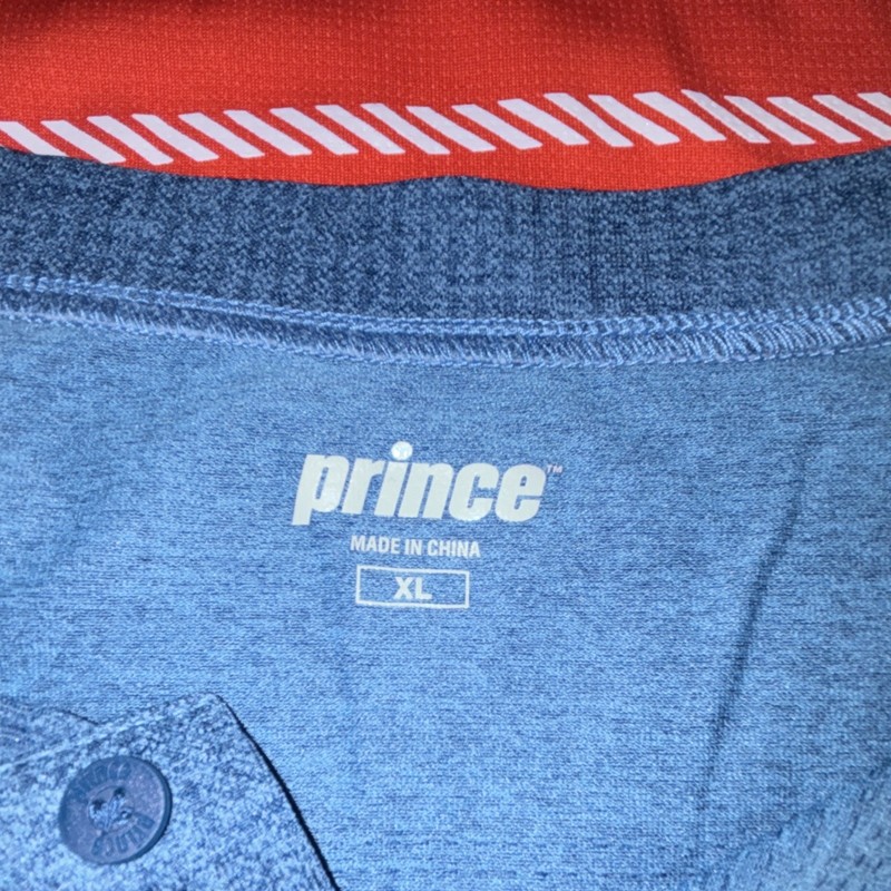 Prince Men's 3-Pack Mesh Polyester Crew Neck T-Shirts Red/White/Blue XL-XXL gallery