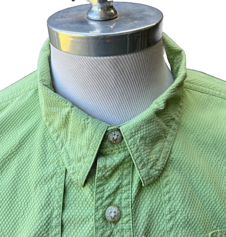 Orvis Trout Bum Lime Green Vented Fishing Shirt Mens Large gallery