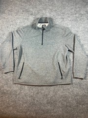 32 Degrees Heat Men’s 1/4 Zip Pullover Gray Size XL