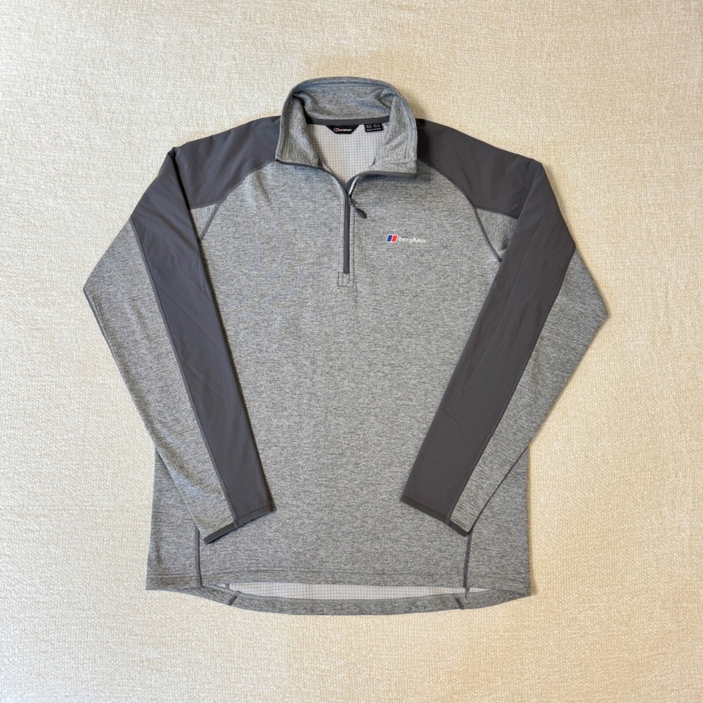 MINT Berghaus 1/4 Half Zip Top Long Sleeve Thermal Pullover Jumper Men's Sz XXL
