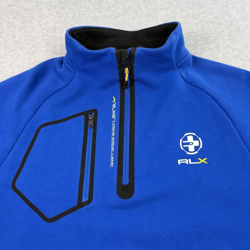 RLX Ralph Lauren Expedition Technology 1/4 Zip Mens XL Blue Performance Ski gallery