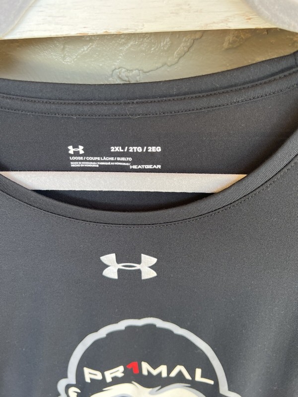 Under Armour Heatgear T-Shirt Gorilla PR1MAL Size 2XL Men's Short Sleeve Black gallery