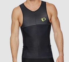 $95 Pearl Izumi Mens Black Elite Pursuit Tri Stretch Singlet Tank Top Size Small