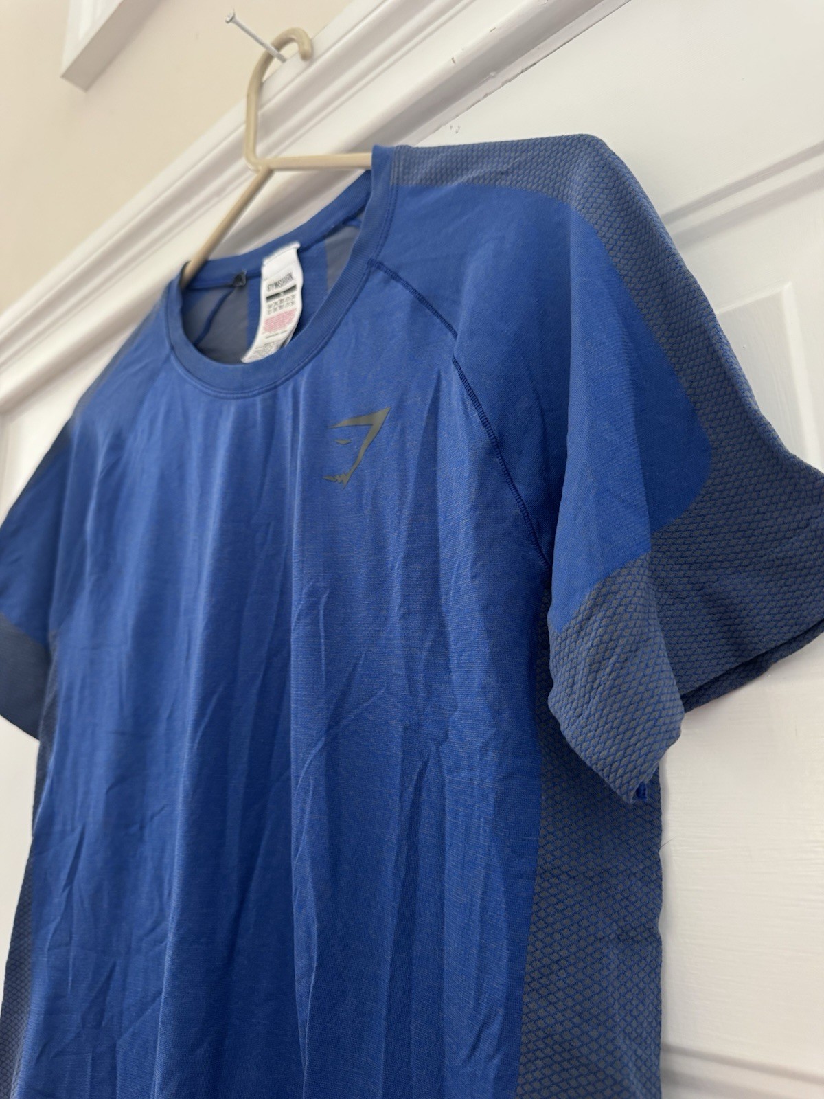 Rare OG Gymshark Seamless Navy Blue training top Size S short sleeve gallery