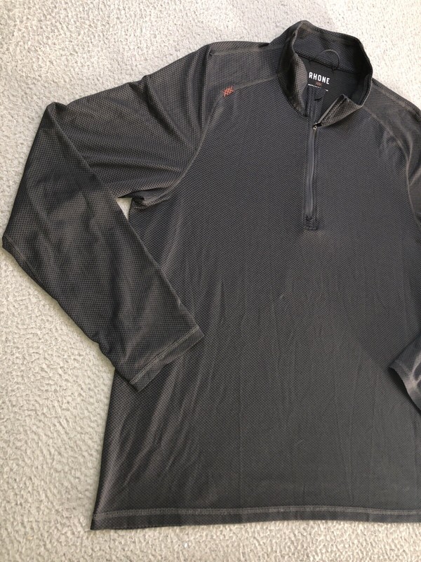 Rhone Shirt Mens Large Gray Performance Exercise Running Lightweight Wicking gallery