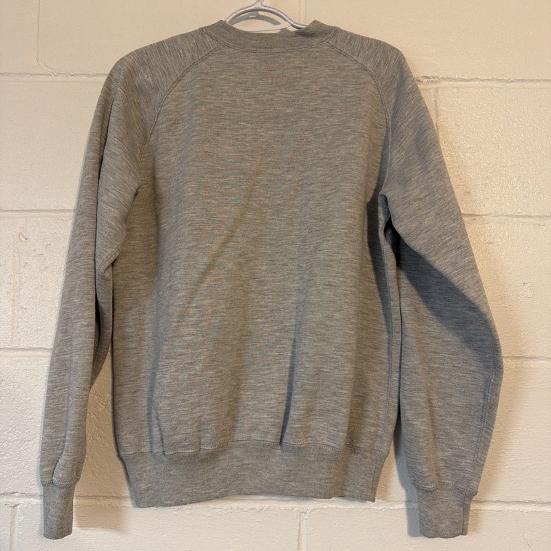 Nike Long Sleeve Men’s Sweat V Neck Size M Gray Pockets Crew Neck Active wear gallery