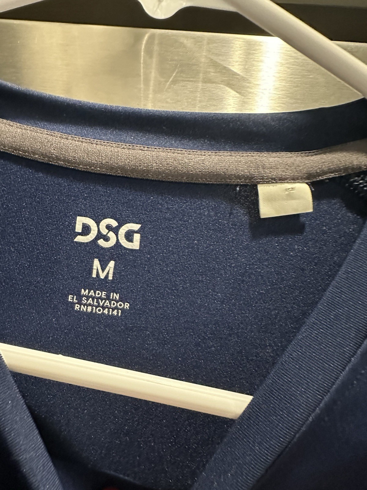 Mens DSG Navy Blue Base Layer Long Sleeved Shirt Athletic med gallery