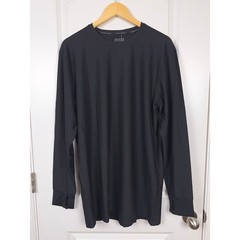 Duluth Trading Co Buck Naked Base Layer Crew Black Large