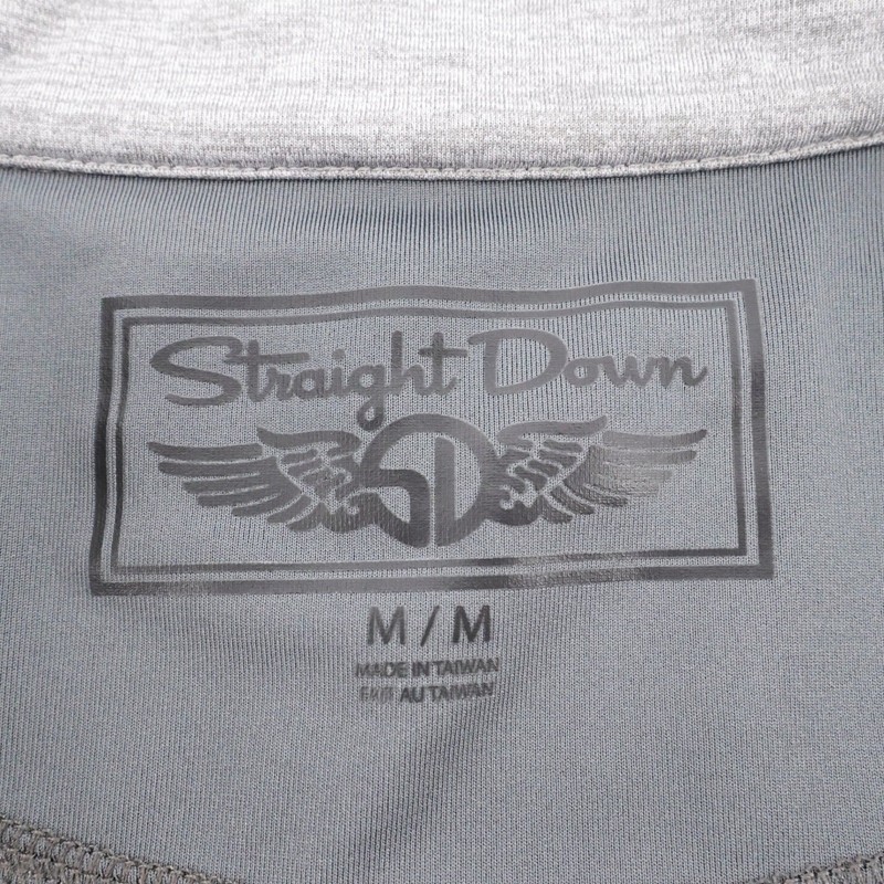 Straight Down 1/4 Zip Performance Pullover Gray Long Sleeve Mens Medium Shirt gallery
