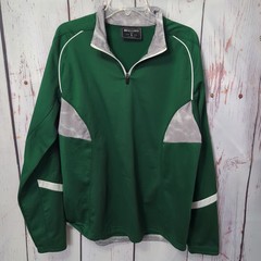 Holloway 1/4 Zip Pullover Green (Gray & White Accents) Men’s Large EUC! [LF8]