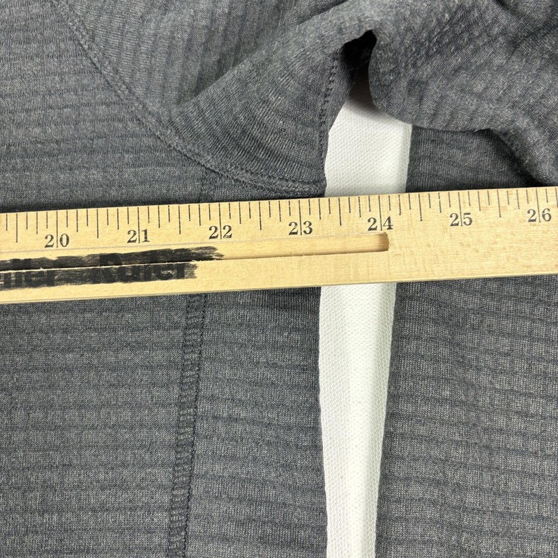Burton AK Grid Pullover Mens Medium Gray Half Zip Long Sleeve Fleece Polartec gallery